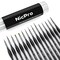 Micro Detail Paint Brush Set,15 PCS Black Small Professional Miniature Fine Detail Brushes for Watercolor Oil Acrylic, Craft Models Rock Painting & Paint by Number -Come with Holder Bag